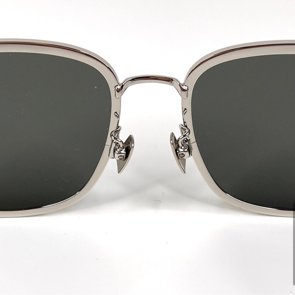 SAINT LAURENT SL 272/K Silver Grey Square Flat Sunglasses NEW - Picture 5 of 15